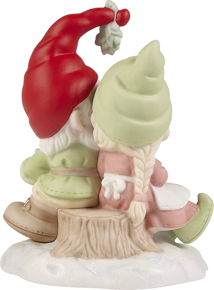 Gnomie Wishes and Mistletoe Kisses Figurine