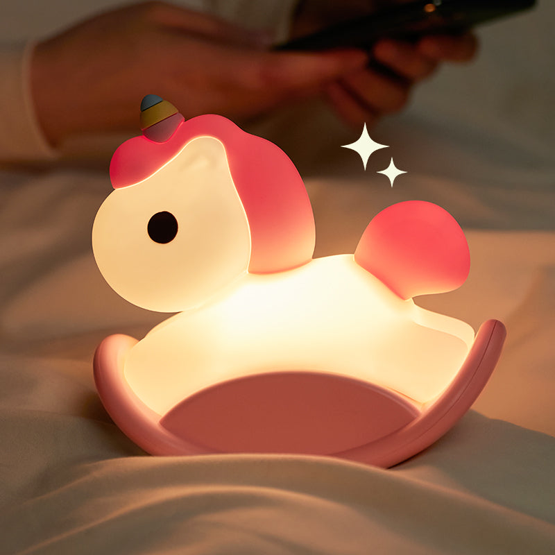 Rocking Horse Night Lamp (Pink)